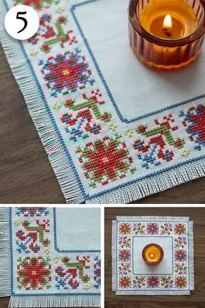 Image of Folk Embroidery Cross Stitch Kits