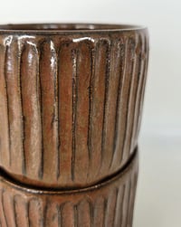 Image 3 of Iron Red Stacking Cup Set of 2