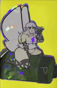 Image 3 of P-Rider Fairy - Large Holo Vinyl Sticker