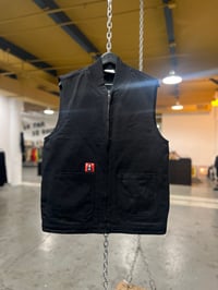 Image 2 of skate with your friends until you die canvas vest (pre-book ends March 16th 2026) 