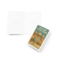 Image 4 of Too Glam to Give a Damn - Birthday Greeting card