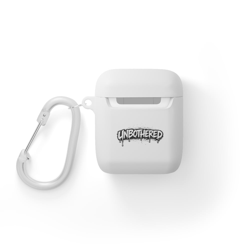 Image of AirPods Case Cover — 'Unbothered' Graffiti Quote Protective Skin