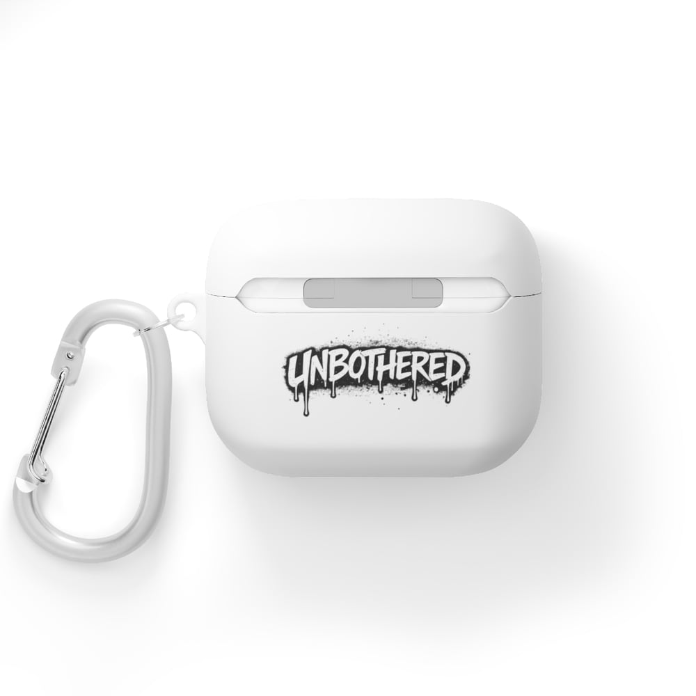 Image of AirPods Case Cover — 'Unbothered' Graffiti Quote Protective Skin