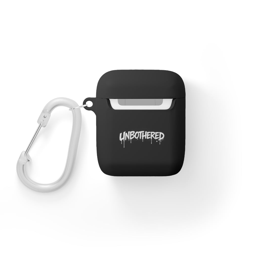 Image of AirPods Case Cover — 'Unbothered' Graffiti Quote Protective Skin