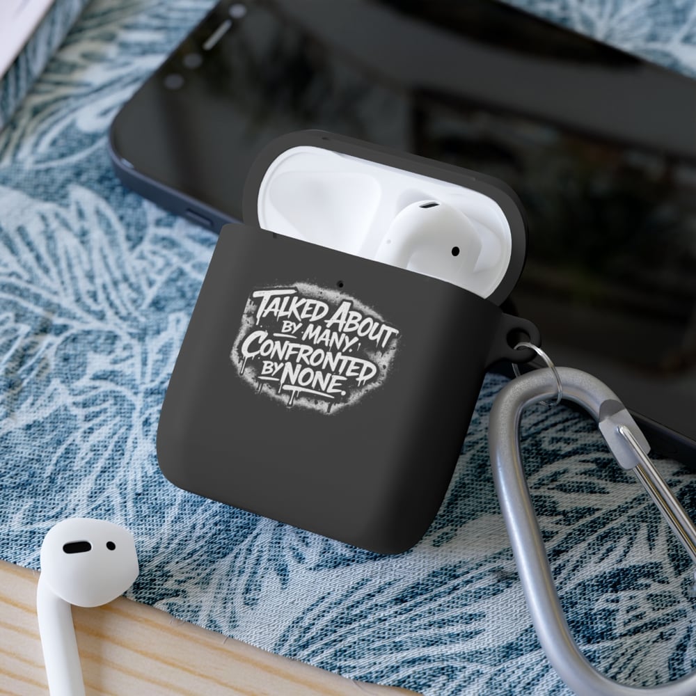 Image of AirPods Case Cover — 'Unbothered' Graffiti Quote Protective Skin