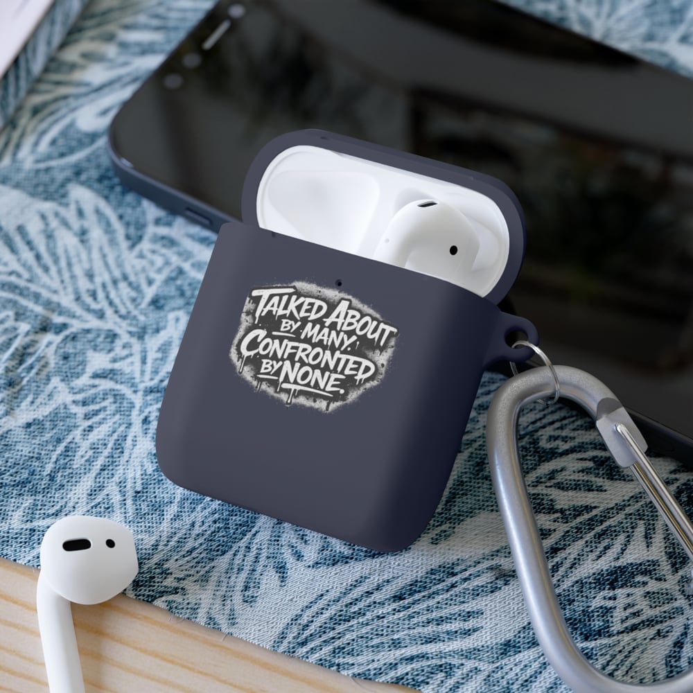 Image of AirPods Case Cover — 'Unbothered' Graffiti Quote Protective Skin
