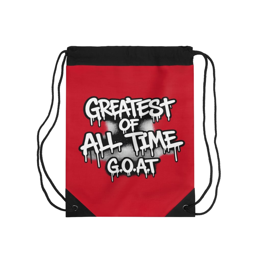 Image of Greatest of All Time G.O.A.T. Drawstring Bag