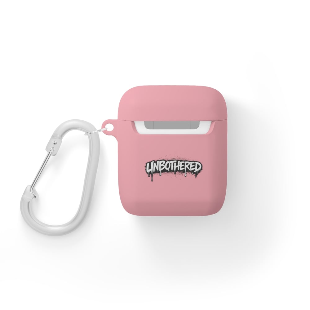 Image of AirPods Case Cover — 'Unbothered' Graffiti Quote Protective Skin