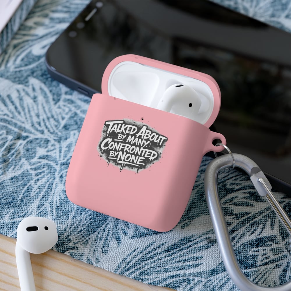 Image of AirPods Case Cover — 'Unbothered' Graffiti Quote Protective Skin