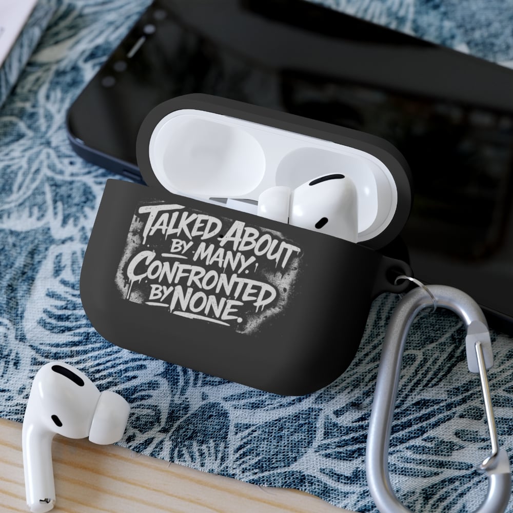 Image of AirPods Case Cover — 'Unbothered' Graffiti Quote Protective Skin
