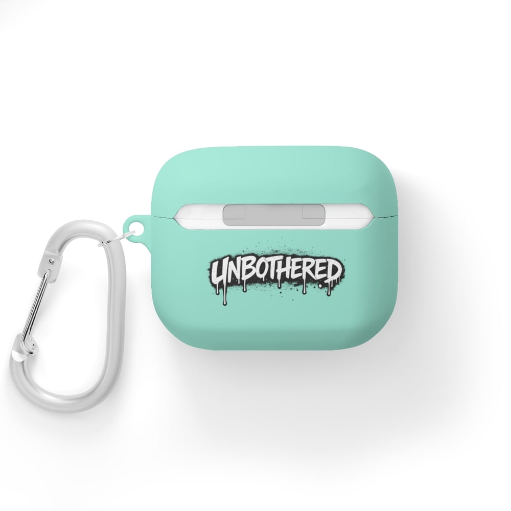 Image of AirPods Case Cover — 'Unbothered' Graffiti Quote Protective Skin