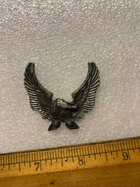 Image 1 of Vintage pewter biker pin Large eagle