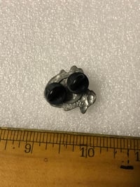 Image 2 of Vintage pewter biker pin Rose