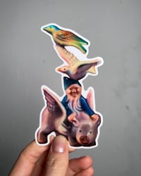 Image 2 of GnomeBirdStack Sticker