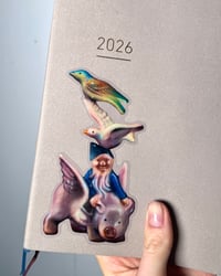 Image 3 of GnomeBirdStack Sticker