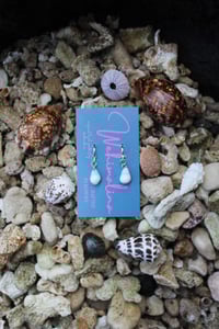 Image 1 of Gold filled cone shell hoop earrings 