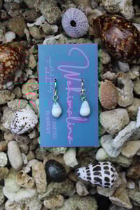 Image 2 of Gold filled cone shell hoop earrings 