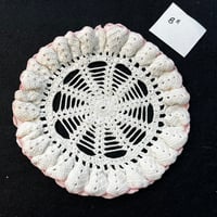 Image 2 of Lot of 5 Blue, Pink & White Vintage Cotton Doilies
