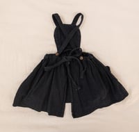 Image 2 of Yoli and Otis navy blue linen apron dress size 5