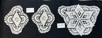 Image 1 of Lot of 3 Vintage White Cotton Doilies