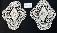 Image 2 of Lot of 3 Vintage White Cotton Doilies