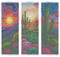 Image 3 of Blooming Cactus Desert Mini Diamond Painting Kit by Creative Gems