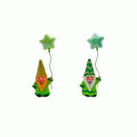 Image 2 of St Patrick's Day Gnomes/Leprechauns with star balloons
