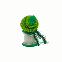 Image 2 of St. Patrick’s Day Snowman with cup of coffee