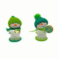 Image 3 of St. Patrick’s Day Snowman with donut
