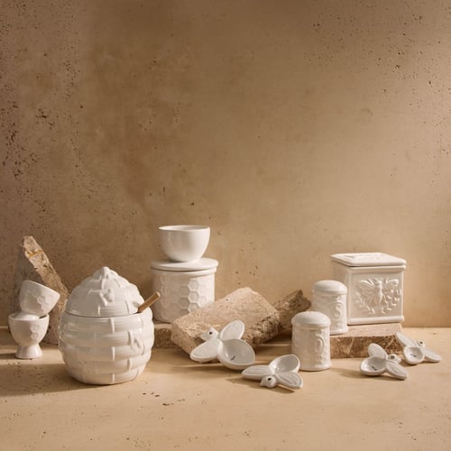 Image of Wildflower & Hive Salt Cellar - White