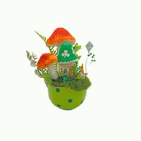 Image 4 of St. Patrick's Day/ Spring Gnome/ Leprechaun  with Kite tabletop decor 