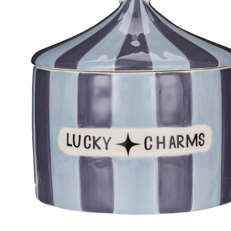 Image of Lucky Charms Canister - Light Blue & Dark Blue