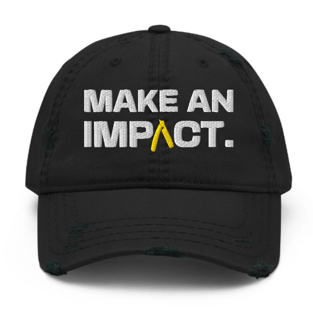 Image of "Make An Impact" Distressed Dad Hat