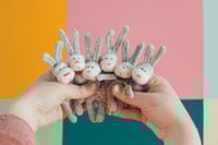 Image 1 of Miniature Sculpted Sock Bunny 