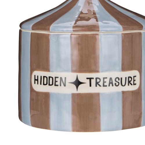 Image of Hidden Treasure Cannister - Blue & Brown