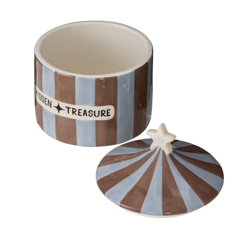Image of Hidden Treasure Cannister - Blue & Brown