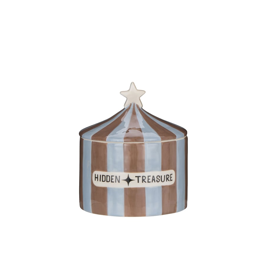 Image of Hidden Treasure Cannister - Blue & Brown