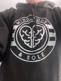Image 2 of Mind, Body & Sole Hoodie BLACK/SILVER
