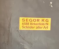 Image 3 of Vintage (ca. 1970s) West Germany (Aluminum) Post Office Warning Sign