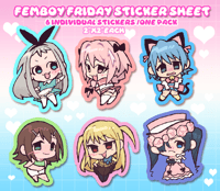 [ PRE-ORDER] Femboy Friday Sticker Set