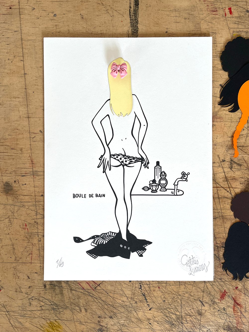 Image of "Boule de bain" tirage d'art et découpages interactifs
