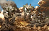 Phoenix Hawk IIC attack! 11" x 17" matte print.