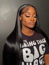 Straight lace frontal wig