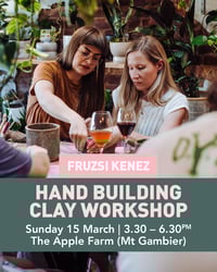 Image 1 of SUNDAY  TICKET/ Clay workshop at The Apple Farm, Mt Gambier / 3.30 - 6.30pm/ 15th MARCH