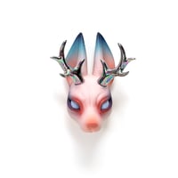 Image 3 of Chikkoi Warrior (pink/rainbow antlers)