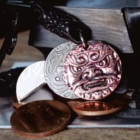 Image 3 of Chinese Nuo Ritual Mask EDC Fidget Clicker Keychain