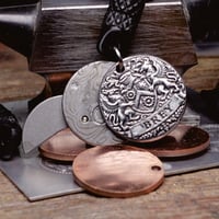 Image 1 of Customized Family Crest EDC Fidget Clicker Keychain