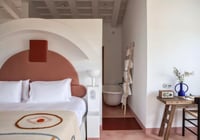 Image 4 of Bathrobe - Green & Pink