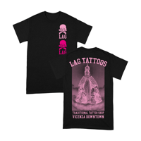 Image 1 of T-shirt LAG 2025 - black/pink