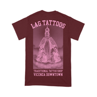 Image 3 of T-shirt LAG 2025 - maroon/pink
